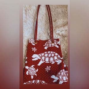 Vintage hand bag, red, excellent quality!